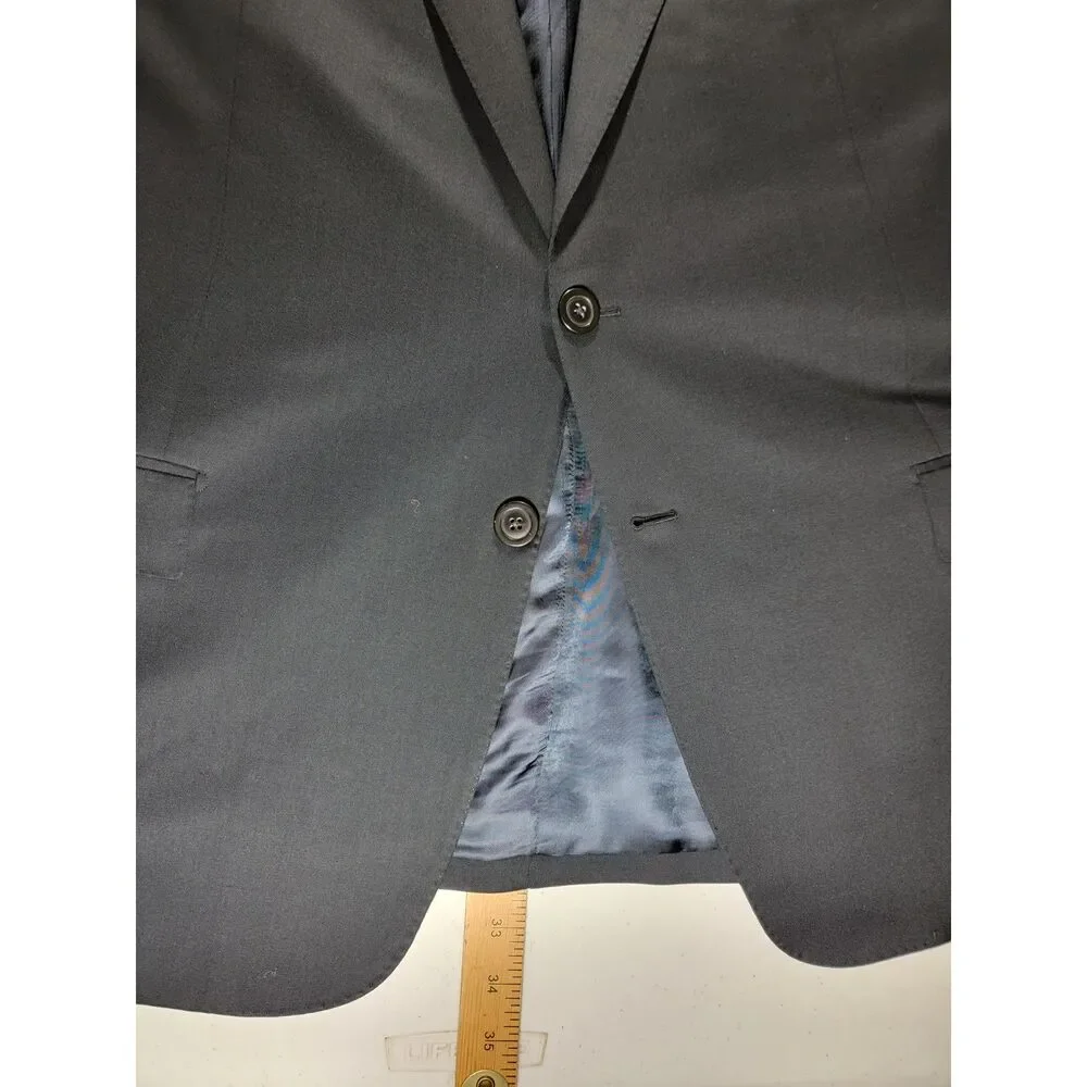 Ermenegildo Zegna Navy Blazer Sport Coat Suit Jacket